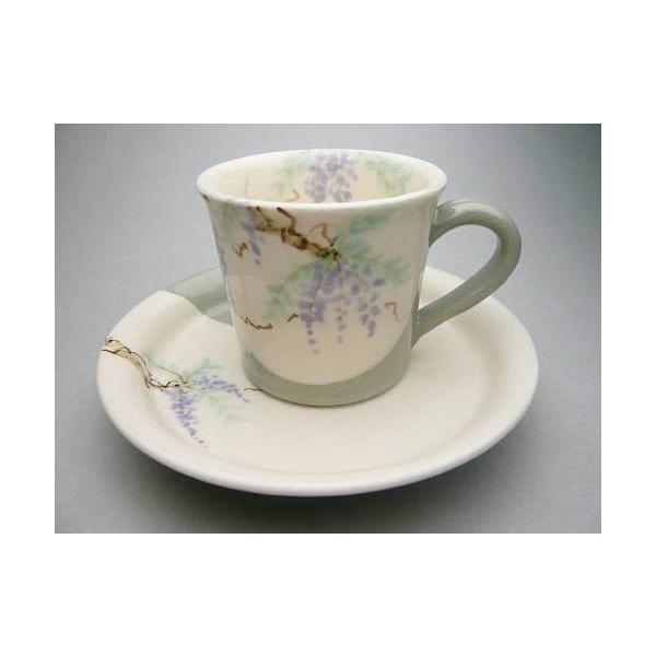 テルミー　京焼　清水焼　嘉豊窯　椿絵　カップアンドソーサー ２客 テルミー 京焼 清水焼 嘉豊窯 椿絵 カップアンドソーサー 2客