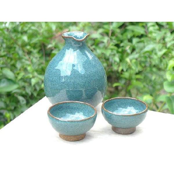京焼 清水焼 青銅釉 酒器セット 月夜見 : 松韻堂 Yahoo!店 - 通販