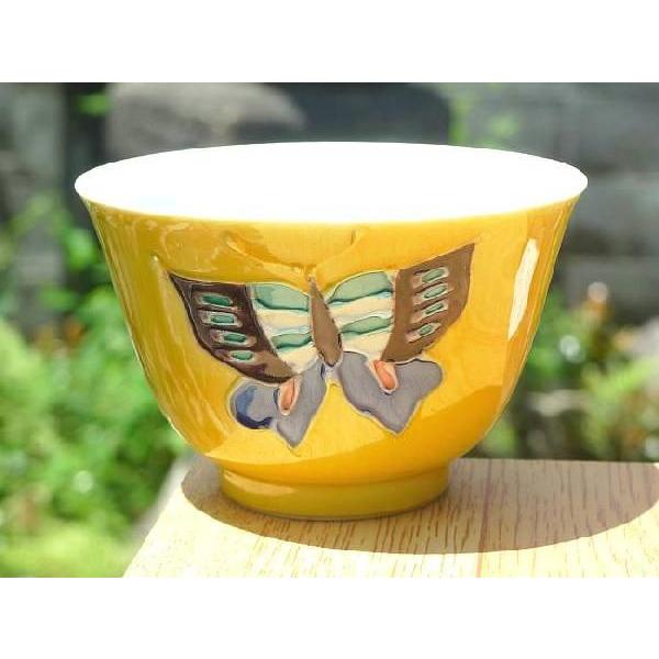 京焼 清水焼 黄交趾蝶々汲出碗 単品 : 松韻堂 Yahoo!店 - 通販 - Yahoo