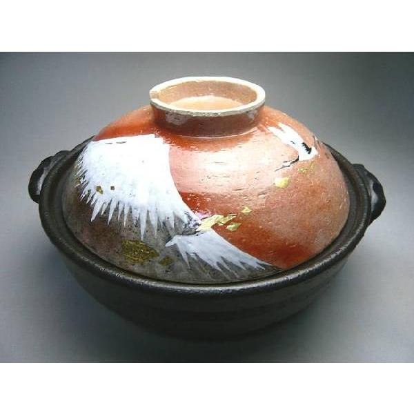 京焼 清水焼 土鍋 赤富士 瑞光 : 松韻堂 Yahoo!店 - 通販 - Yahoo