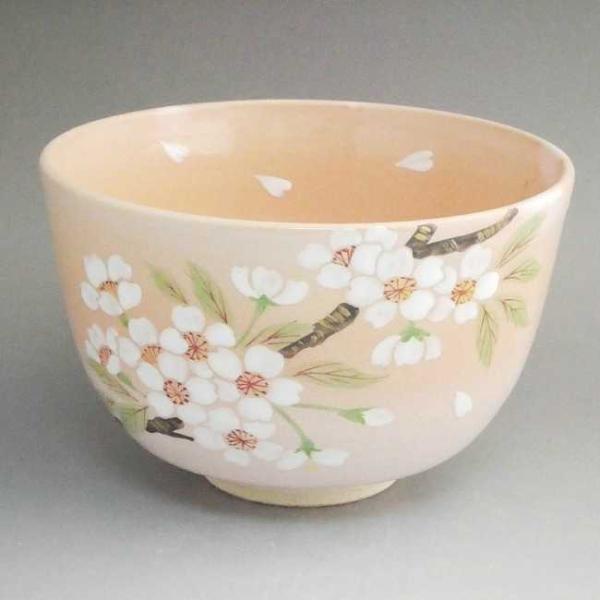 京焼 清水焼 紅粉引さくら抹茶茶碗 亨 : 松韻堂 Yahoo!店 - 通販
