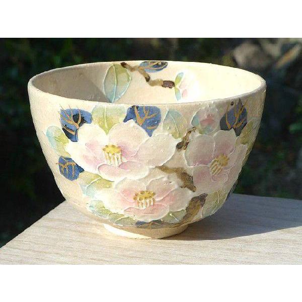 京焼 清水焼 花椿抹茶茶碗 瑞光 : 松韻堂 Yahoo!店 - 通販 - Yahoo 