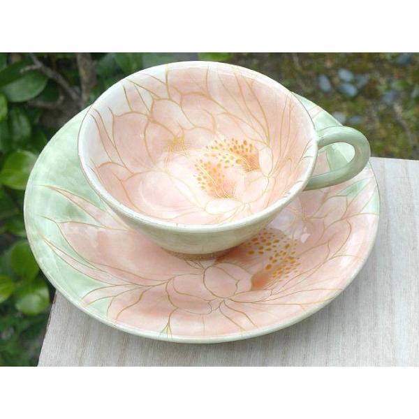 京焼 清水焼 月下美人紅茶碗皿 （紅） : 松韻堂 Yahoo!店 - 通販