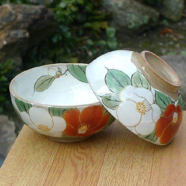京焼 清水焼 紅白椿夫婦茶碗 陶あん : 松韻堂 Yahoo!店 - 通販 - Yahoo