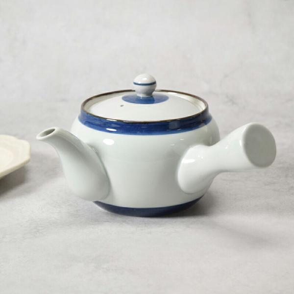 急須 425cc 呉須巻 2〜3人用 タイ製 在庫限り 茶こし付き 茶漉し ポット 茶器 ティーポット 日本茶 お茶 ドリンクウェア きゅう 爆買