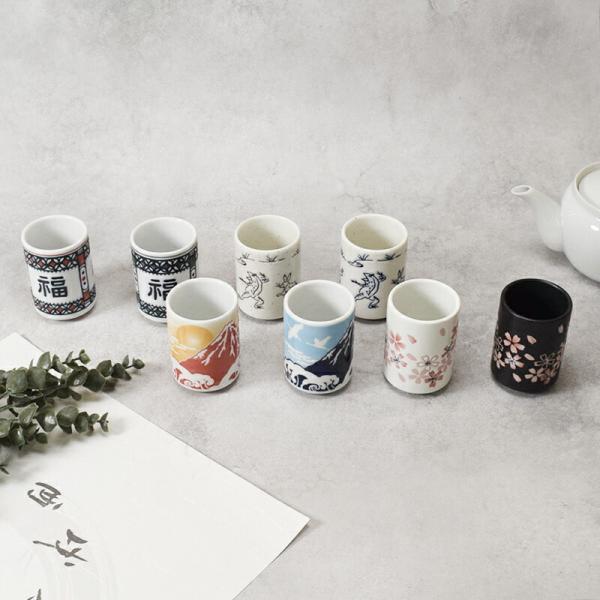 ミニ湯呑 93cc MINO YUNOMI MINI 和食器 食器 湯のみ 湯飲み 茶器 ミニカップ 日本製 和柄 和風 かわいい おしゃれ食器 お茶 小さいサイズ 日常使い 伝統柄 和モ