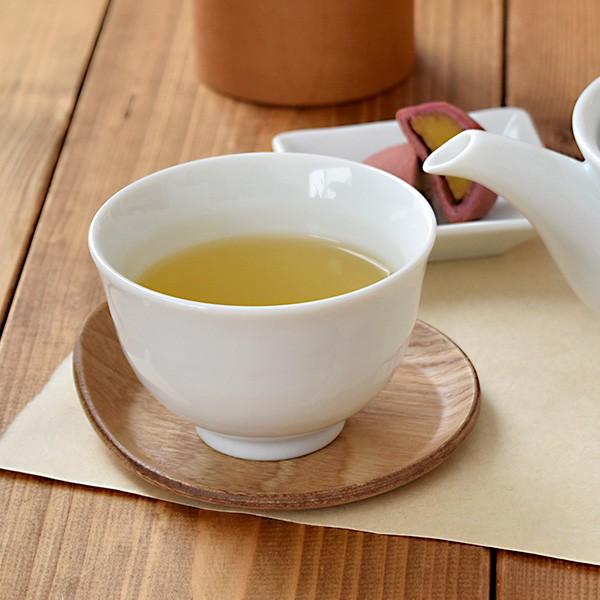 湯呑み 白 ゆらぎ煎茶碗 ホワイト STUDIO BASIC シンプル 白い