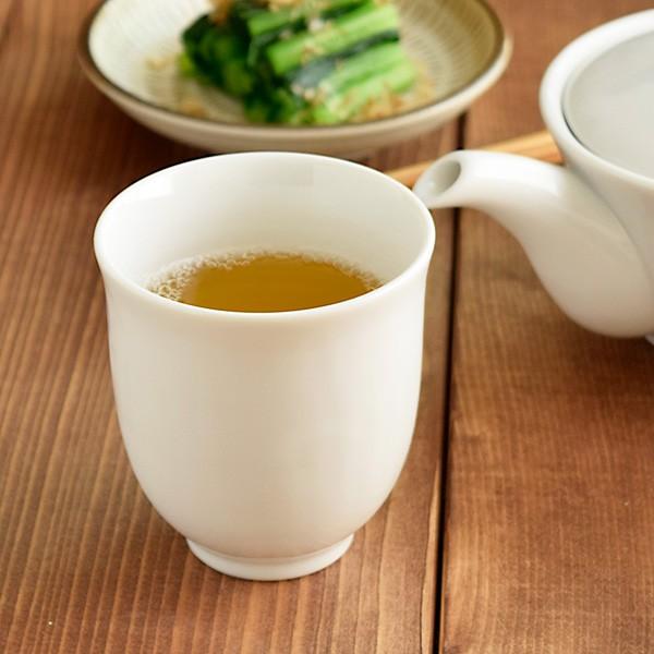 長湯呑み ゆらぎ ホワイト STUDIO BASICリーズ シンプル 白い食器 ゆのみ 湯飲み オシャレ 湯のみ 無地 おしゃれ 日本製 美濃焼 爆買