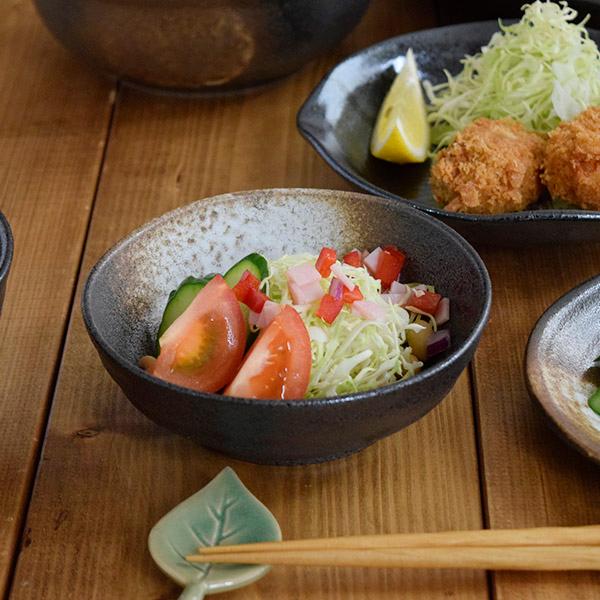和食器 黒備前 取り鉢 13cm サラダボウル 鉢 備前風 和風 食器 ボウル