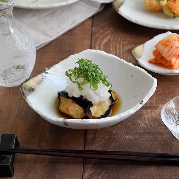 和食器 小鉢 変形菱型 金彩おりべ お皿 ボウル 深皿 鉢 取り皿 取り鉢