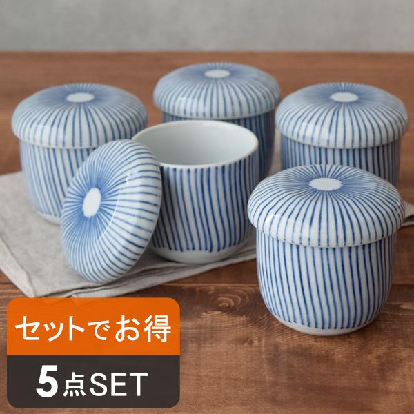 茶碗蒸し 十草 5個セット 器 和食器 茶碗むし 茶わん蒸し 蓋付き 爆買