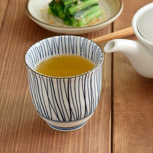 湯呑み　染付十草　和食器 ゆのみ 湯のみ 湯飲み コップ カップ 茶器 十草模様 食器 業務用 和柄 和風 おしゃれ  爆買