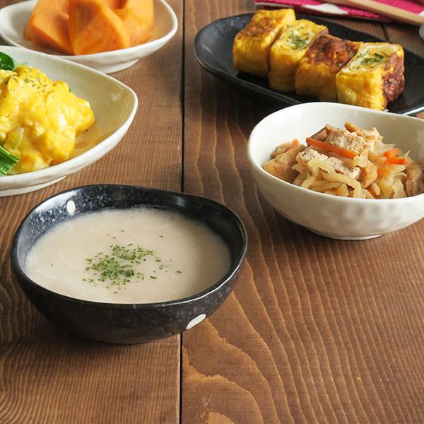 和食器 水玉 三角3.5寸小鉢 （ドットモノトーンシリーズ） 小鉢 和の