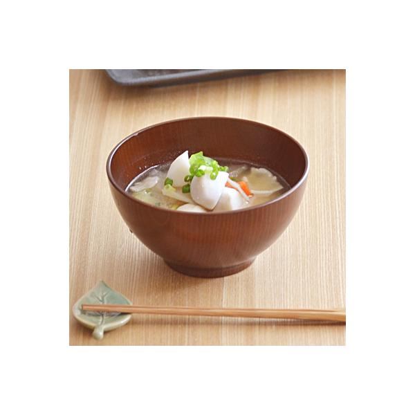木目スープボウル L 和食器 和モヨウ ブラウン つやあり　　お椀 味噌汁椀 汁椀 お碗 漆器風 モダン レンジ対応 食洗機対応 日本製　おうち  爆買