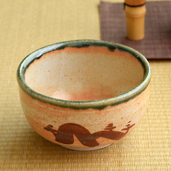 九谷焼 陶春 緑釉流し茶碗 茶道具 【公式通販】