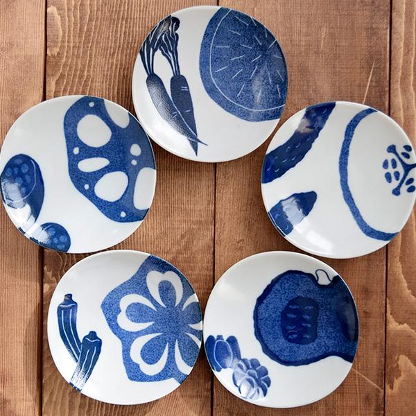 小皿 和食器 やさいの3 5寸 12 5cm お皿 和皿 皿 小皿 染付 取り皿 オシャレ 激安 かわいい サイズ違い商品有 和風 Tt G2 01 0 食器専門店のイースト 通販 Yahoo ショッピング
