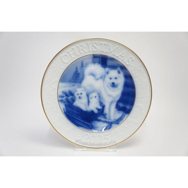 大倉陶園 2025年クリスマスプレート 「サモエド」 : 食器のみつはた