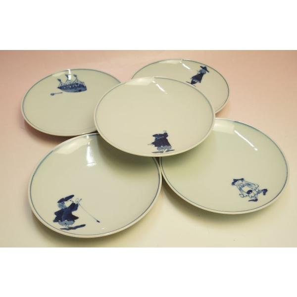 青花 絵変わり 丸銘々皿揃 : 食器のみつはた - 通販 - Yahoo!ショッピング