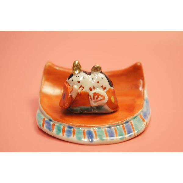 ●商品名:ひな人形　豆ひな（仲良し・重ねA）［ ひなまつり 雛祭り ］九谷焼（多田利子） ●カテゴリ:シーズンギフト桃の節句・雛飾り [ 雛祭り ひなまつり 雛人形 ひな人形 ひな飾り ひな祭り ］