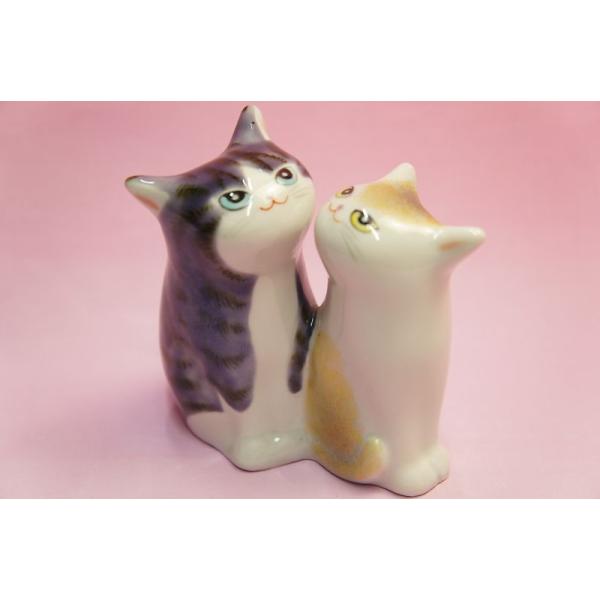 紫金釉彩 3．8号仲良し猫 : 食器のみつはた - 通販 - Yahoo!ショッピング