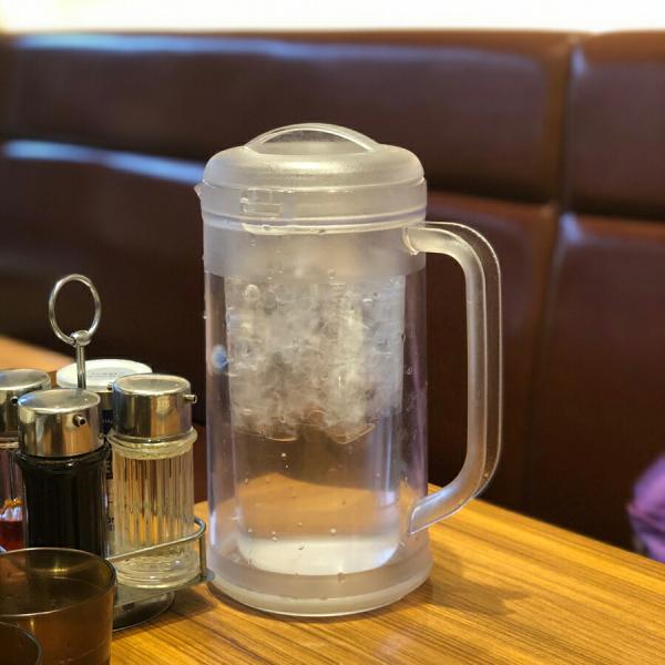 ダブルウォール ウォーターピッチャー 1.7L クリア 日本製  弁慶 高品質 二重構造 ノンウェットピッチャー クリアー 業務用 レストラン ラーメン屋 中華料理店