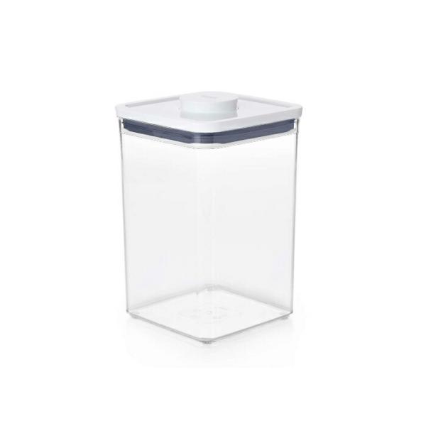 OXO オクソー ポップコンテナ 2 ビックスクエア ミディアム 保存容器 ワンタッチ 省スペース スタッキング 透明 コーヒー 爆買