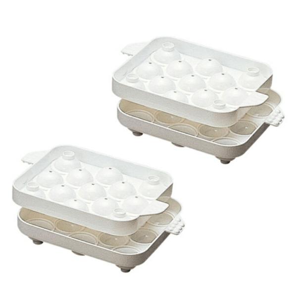 ●商品仕様●◆サイズ：16×11.8×高さ3.4cm◆材質：ポリエチレン◆氷の大きさ：直径25ｍｍ×13個◆耐冷温度：−30℃◆耐熱温度：90℃※電子レンジ、オーブン、トースター、グリルには使えません。