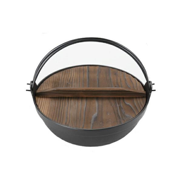 南部鉄器 岩鋳 古里鍋 深型 30cm ‪2個 囲炉裏鍋 つる付き鍋 鉄鍋 岩鋳（IWACHU） 正規品 南部鉄器 ツル付きふる里鍋 深型30cm IH対応