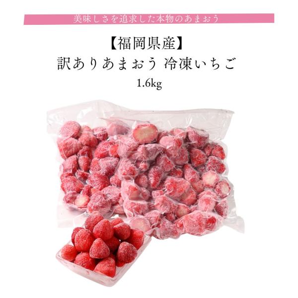 いちご あまおう 訳あり 3.2kg 福岡県産 冷凍 有機肥料 産地直送 お