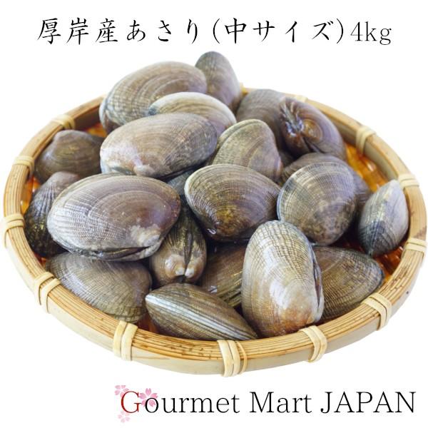 あさり 4kg 中サイズ(240個前後) あさりえもん 北海道厚岸産 お