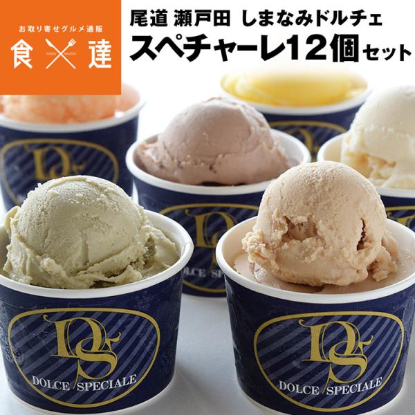 ジェラート  しまなみドルチェ 12個 スペチャーレギフト シャーベット アイスクリーム アイス 瀬戸田 尾道 送料無料 冷凍便 同梱不可 指定日不可