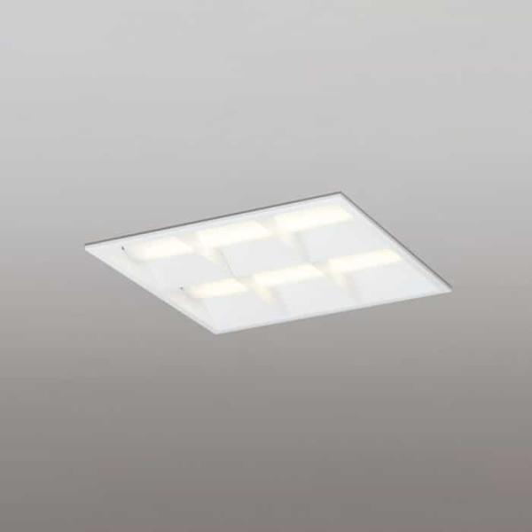 XD466031P2E オーデリック ベースライト スクエアタイプ ルーバー付 埋込穴□450 FHP45W×4灯相当 電球色 3000K 埋込タイプ