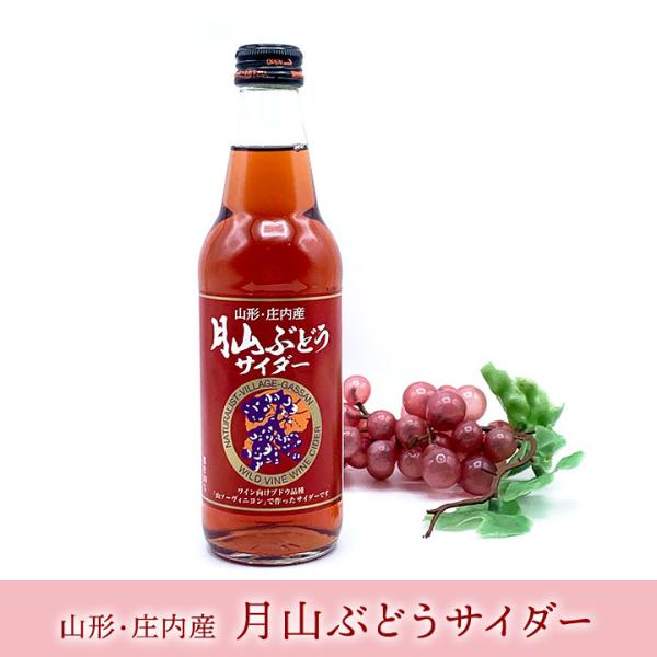 山ぶどう 山形・庄内産 月山ぶどうサイダー【340ml】山形 庄内 鶴岡 土産