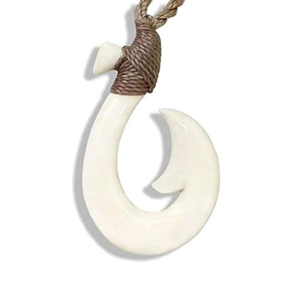 ハワイアンジュエリー ボーンカービング Laniakea フィッシュフック