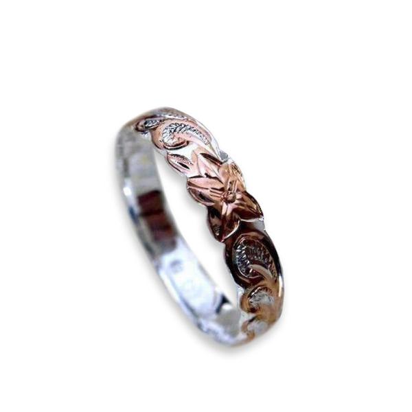 ハワイアンジュエリー リング 指輪 ピンキーリング プルメリア