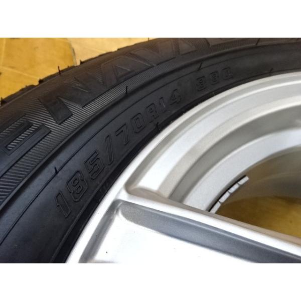 グッドイヤー 18年製 q アイスナビ6 4本価格 アルミホイール付 q E42 庄内タイヤ アイスナビ6 185 70r14 スタッドレス 18年製