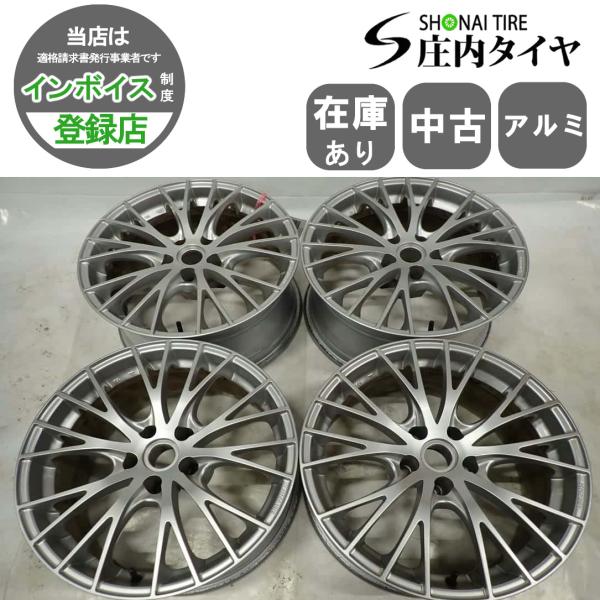 4本SET 会社宛 送料無料 18×8J MAK シルバー アルミ ホイール 5