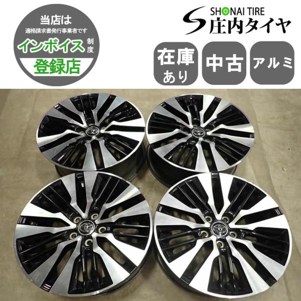 【高山】30系アルファードで使用　18インチホイールタイヤ4本セット トヨタ 30系 アルファード純正 18インチ 中古ホイール 4本セット 7.5J