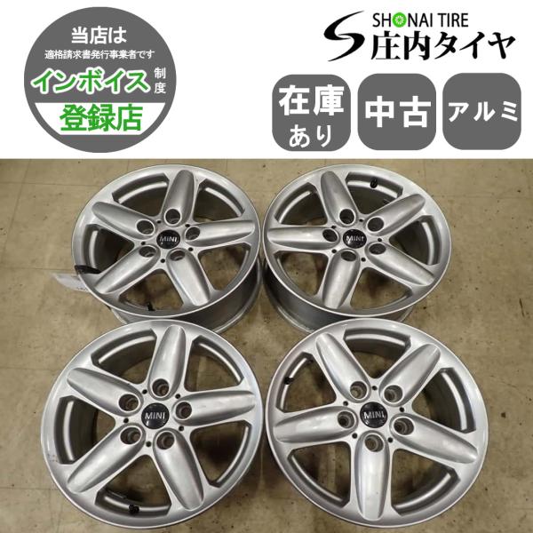 4本SET 会社宛 送料無料 16×6.5J MINI ミニクロスオーバー ミニペースマン 純正 アルミ 5穴 PCD 120mm +46 ハブ径72.5mm 