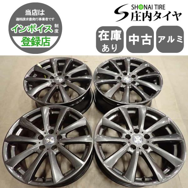 4本SET 会社宛 送料無料 18×8J TeamSparco アルミ ホイール 5穴 PCD 112mm +30 ハブ径 66.5mm BMW 5シリーズ G