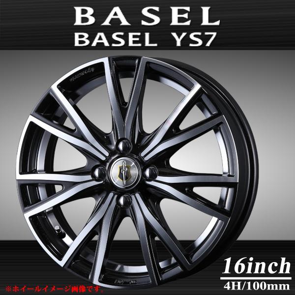 CRIMSON,INC 新品アルミホイール BASEL YS7 16×5J 100mm/4H ET+45 4本