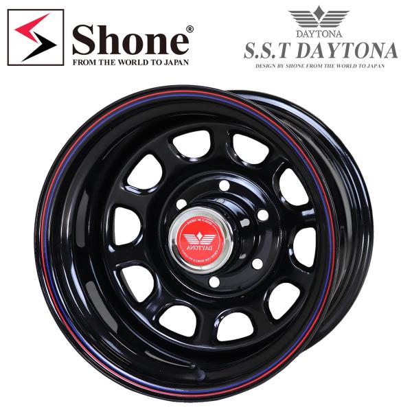 新品 会社宛 送料無料 4×4車用 SST デイトナブラック スチールホイール