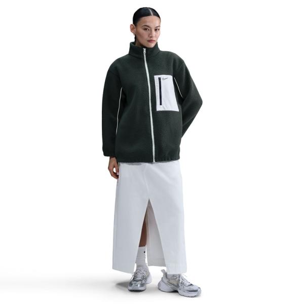 ナイキ レディース ナイキ ウィメンズ NSW シェルパ ロゴ フル ジップ ジャケット ジャケット アウター 長袖 保温 トレーニング ランニング 運動 IM7485