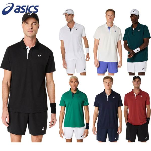 ASICS テニスウェア Tシャツ ポロシャツ 2点セット✖️2 ASICS（アシックス） メンズ ポロシャツ テニス ウェア 競技 トップス