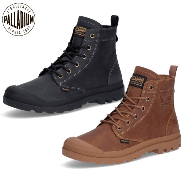 パラディウム メンズ PAMPA ZIP LTH LEGACY スニーカー ブーツ 靴 シューズ ショートブーツ レザー 本革 カジュアル ハイカット ミッドカット シンプル ブラック 黒 ブラウン 茶色 送料無料 PALLADIUM 79502 PALLADIUM（パラディウム） メンズ PAMPA ZIP LTH LEGACY スニーカー