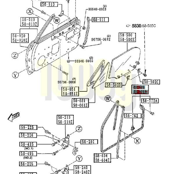 マツダ純正新品】MAZDA 未使用品 ☆超希少品☆ ロードスター NA6CE
