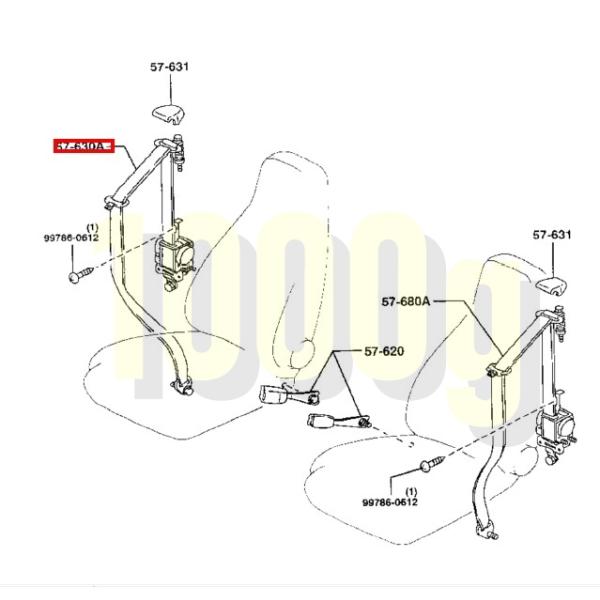 マツダ純正新品】 未使用品 ☆超希少廃番品☆ ロードスター NB NB6C