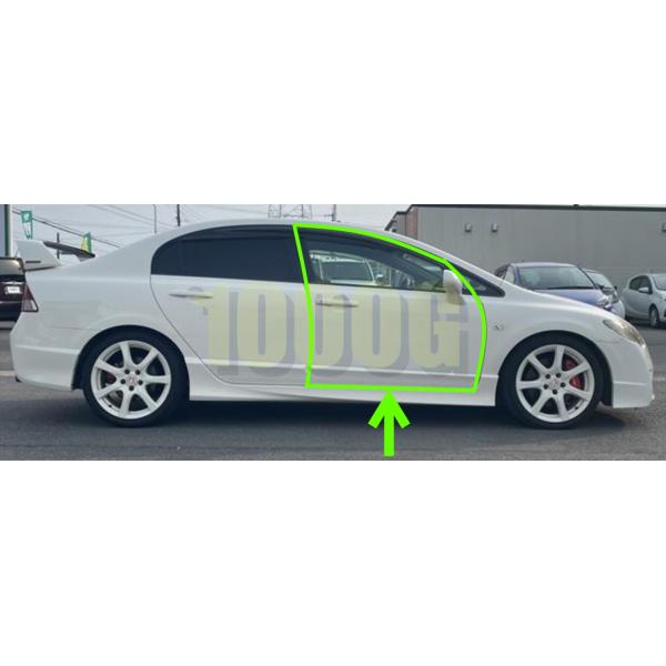 【ホンダ純正新品】HONDA 未使用品 ★超希少品★ シビック FD2 FD1 4ドア ウェザーストリップ 右前 運転席側 フロント右 2005/9-2010/8