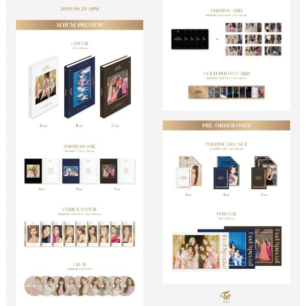 Twice 8th Mini Feel Special プレオーダー特典 3種セット Cd 全曲