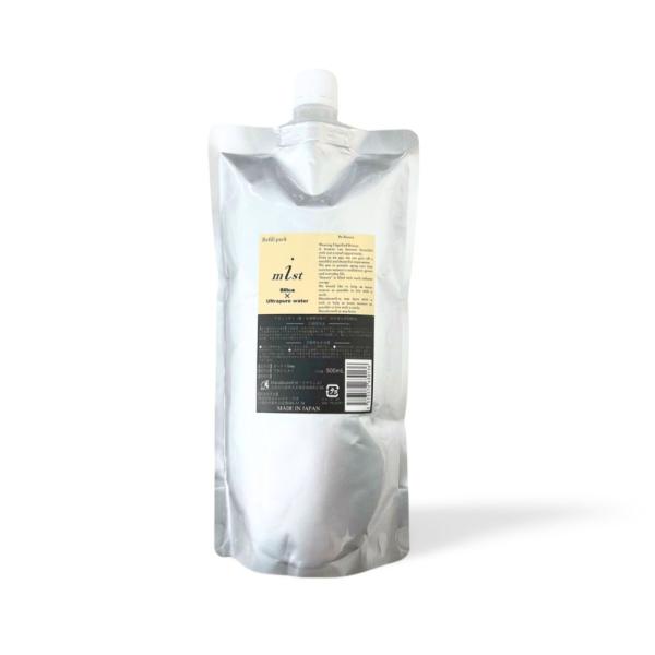 ワタシミスト 化粧水 詰め替え 500ml リフィル パウチ 詰替え シリカ 超 純水 ミネラル 潤い スプレー 無香料 ヘアウォーター 寝ぐせ直し 艶髪 ヘアスプレー